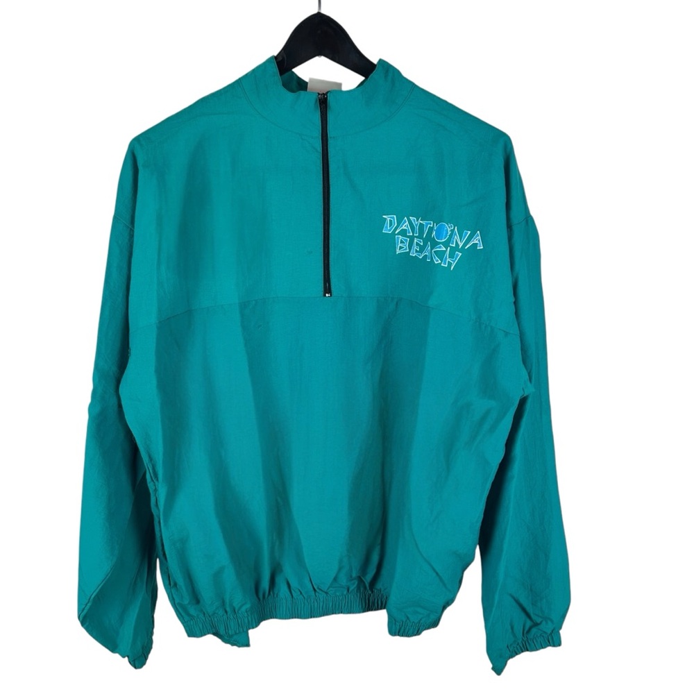 Vintage 80s Daytona Beach Florida Windbreaker Tourist Jacket Size XL